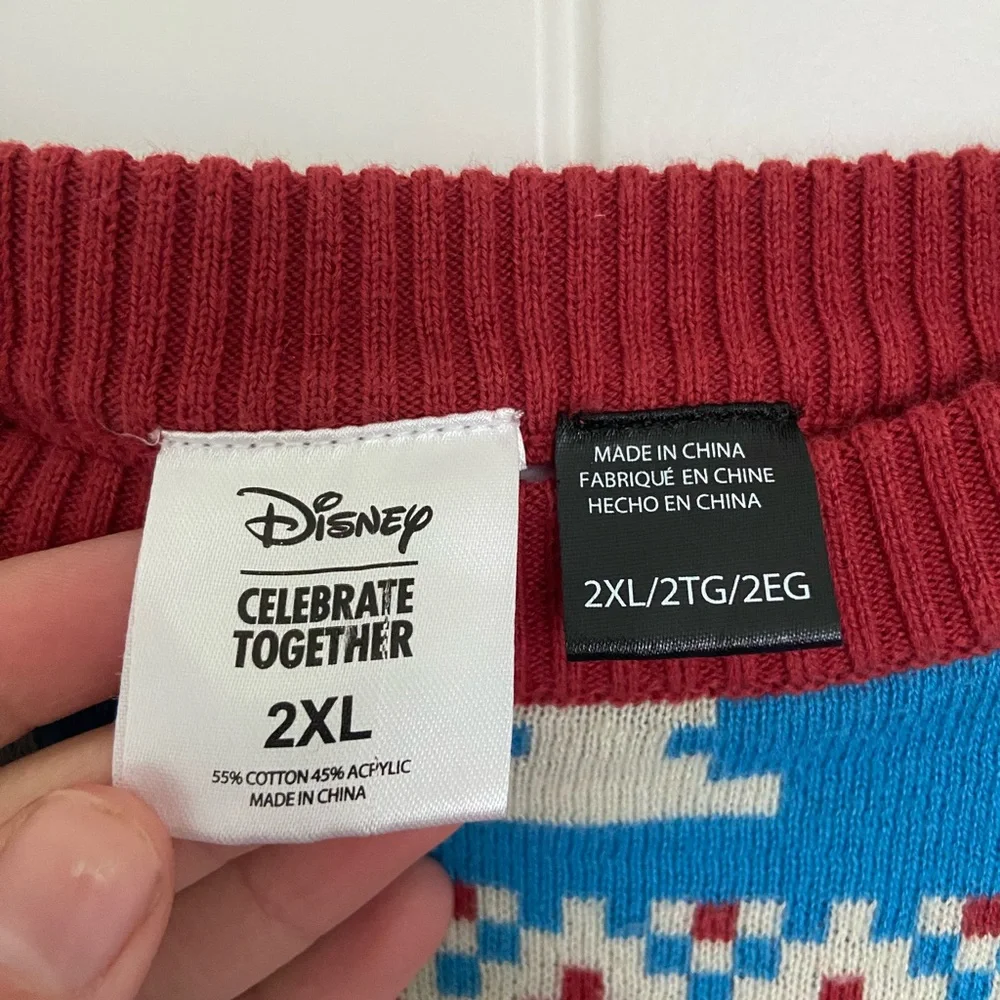 SOLD EUC | Disney Mickey Mouse men’s Celebrate Together sweater — 2XL - Picture 3 of 5